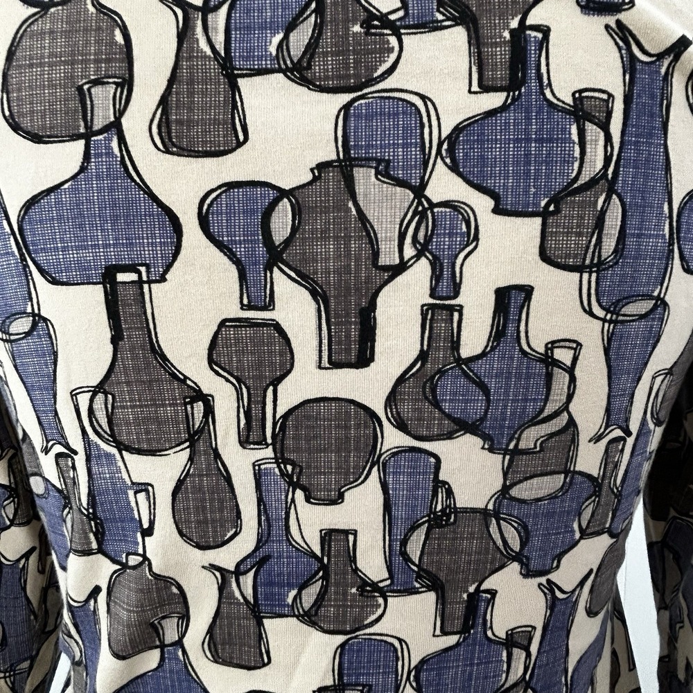 EFFIES HEART Art to Wear Julliard TOP M Knit Tunic Cowl Artsy Novelty Lagenlook - Picture 12 of 15